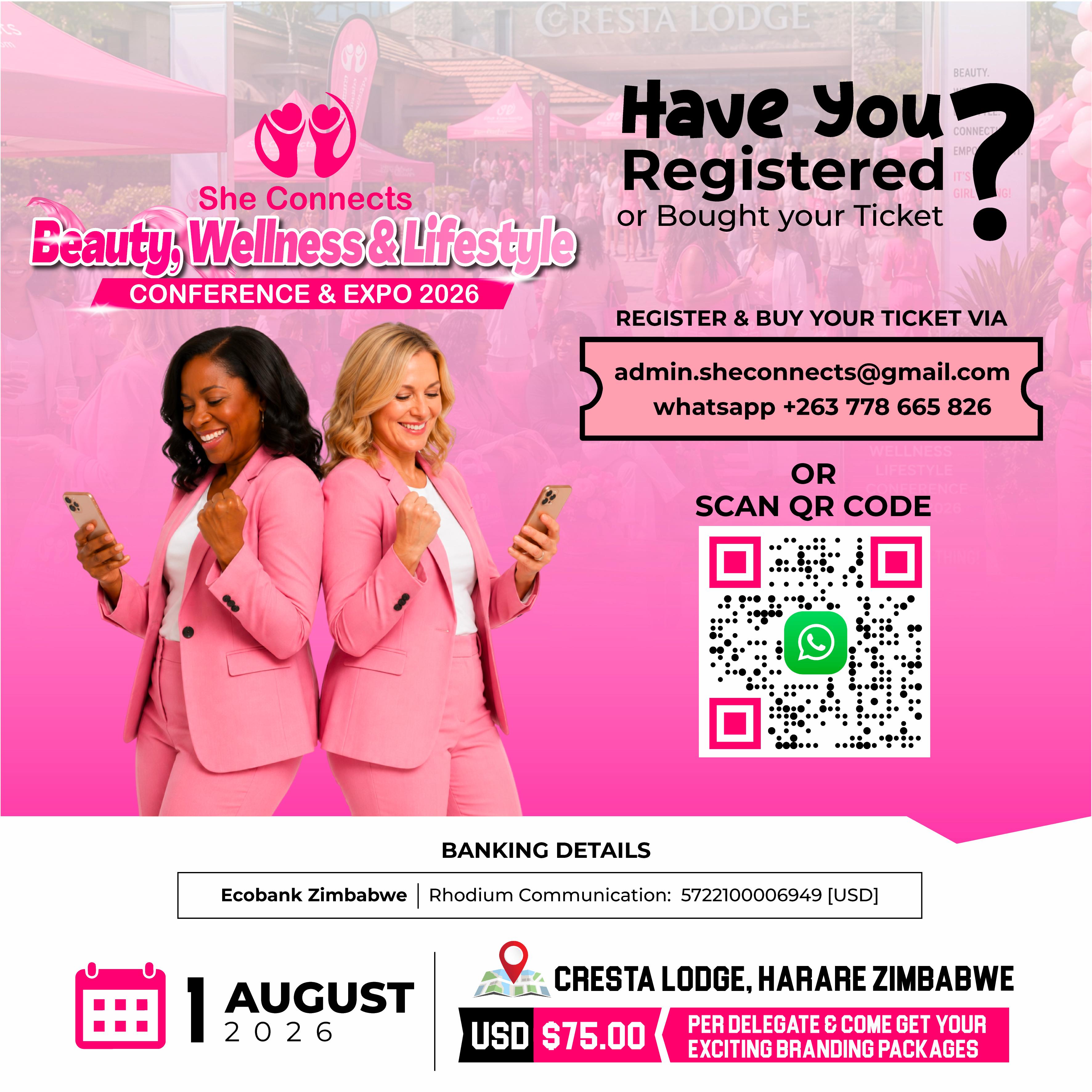 Rhodium Communications Unveils She Connects 2026: Harare to Host 2,000+ Female Leaders at the Intersection of Tech, Finance, and Enterprise